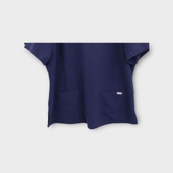 Figs Scrub Top Womens XL Blue Casma Pockets Medical - Picture 10 of 11
